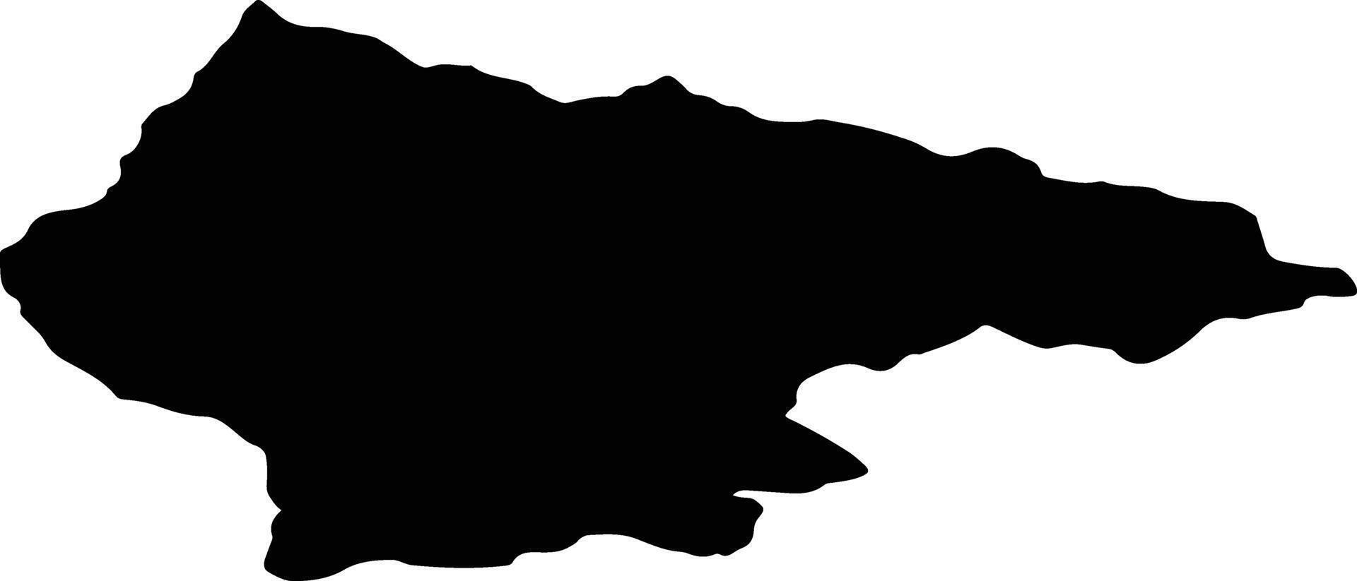 ROMULI Romania silhouette map vector