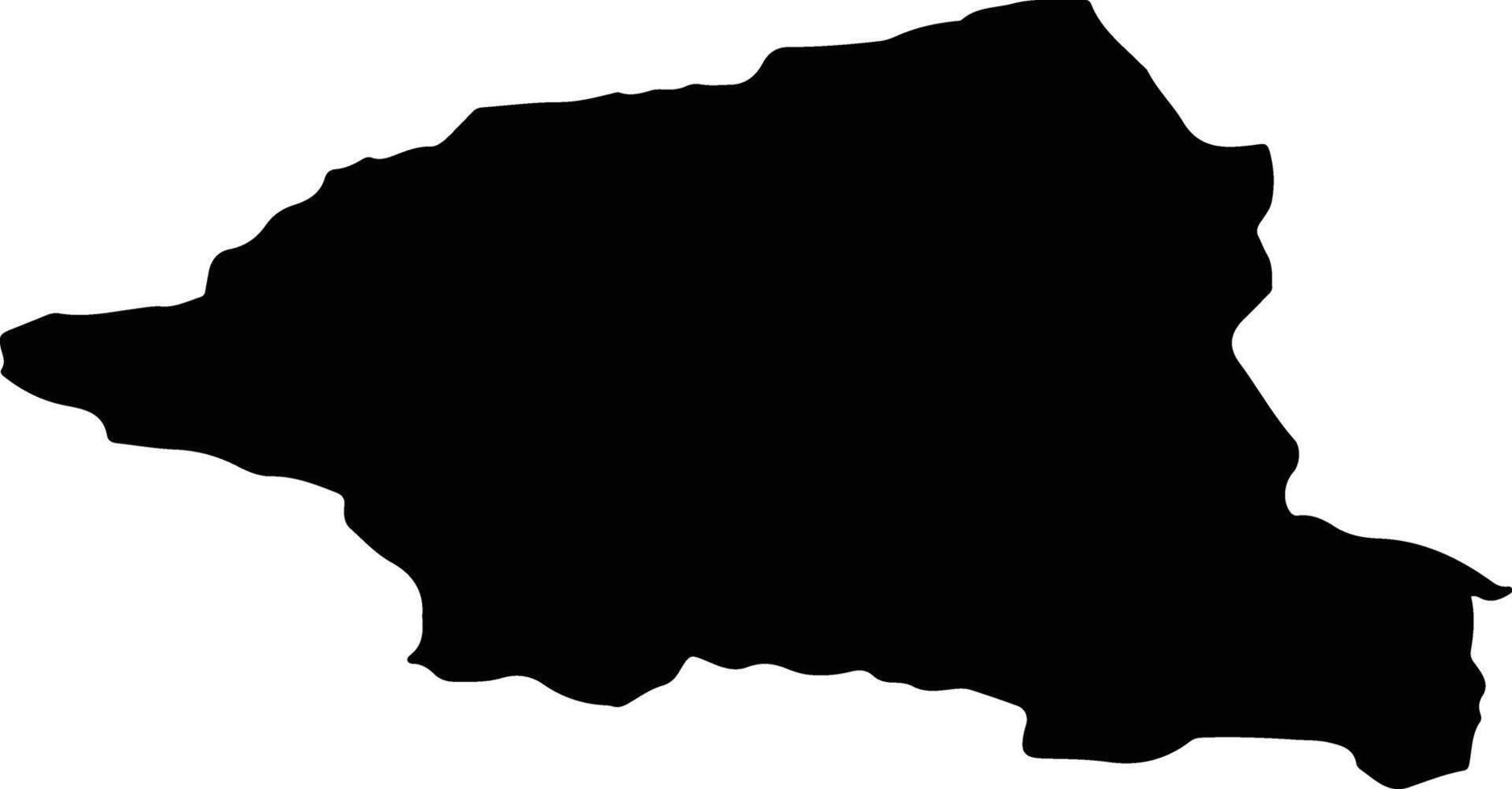 RONA DE SUS Romania silhouette map vector
