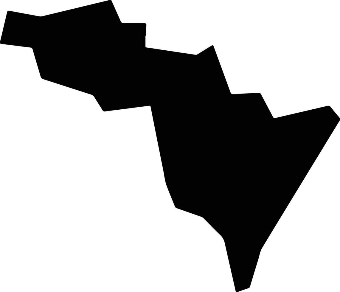 Roni Nigeria silhouette map vector