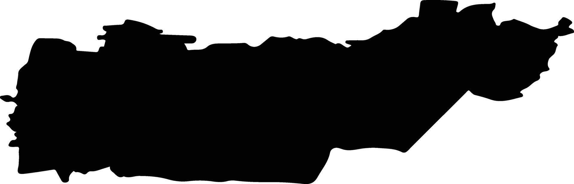 Rongu vald Estonia silhouette map vector