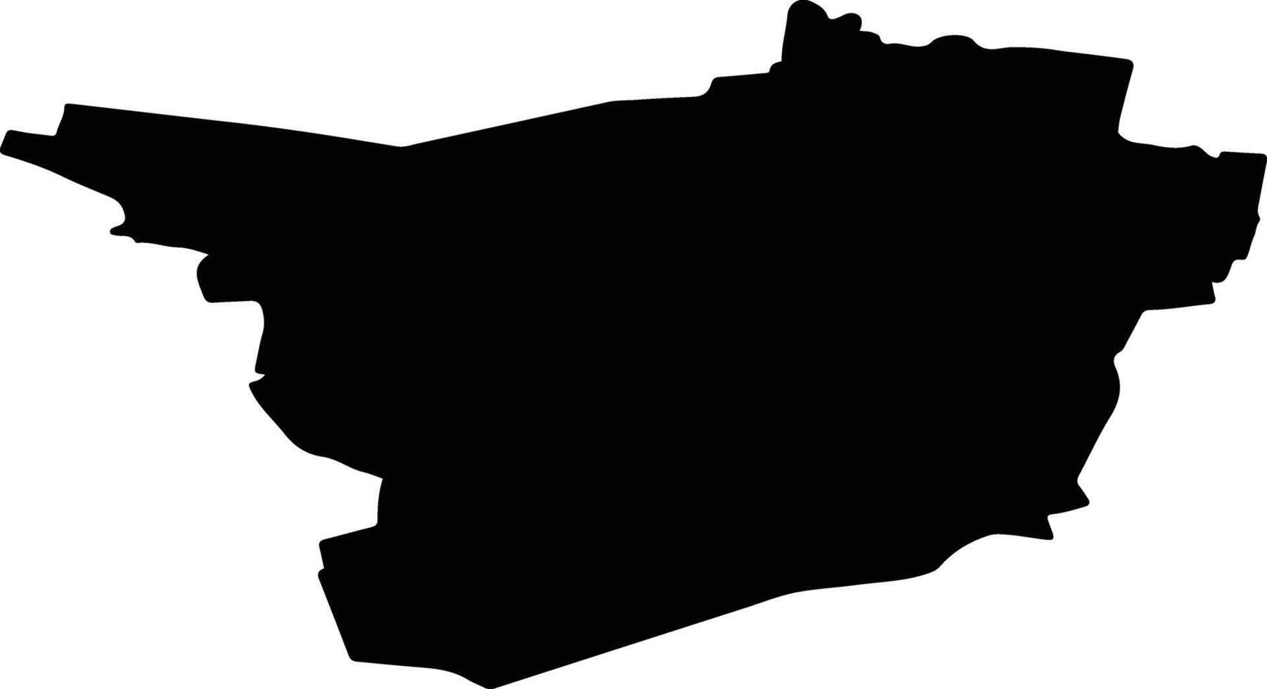 Roosendaal Netherlands silhouette map vector