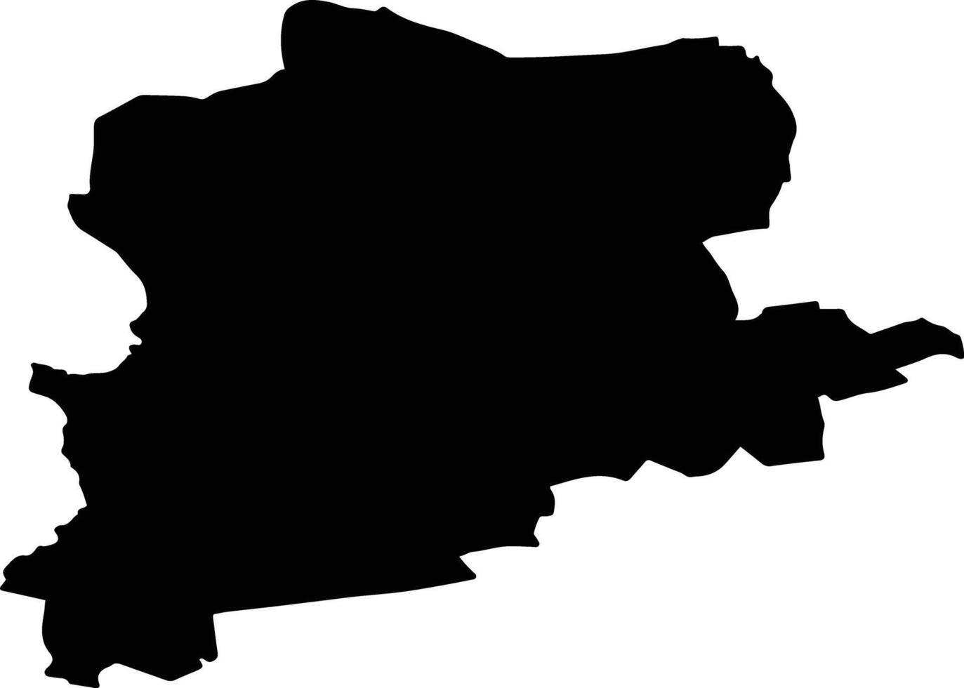 Roosna Alliku vald Estonia silhouette map vector