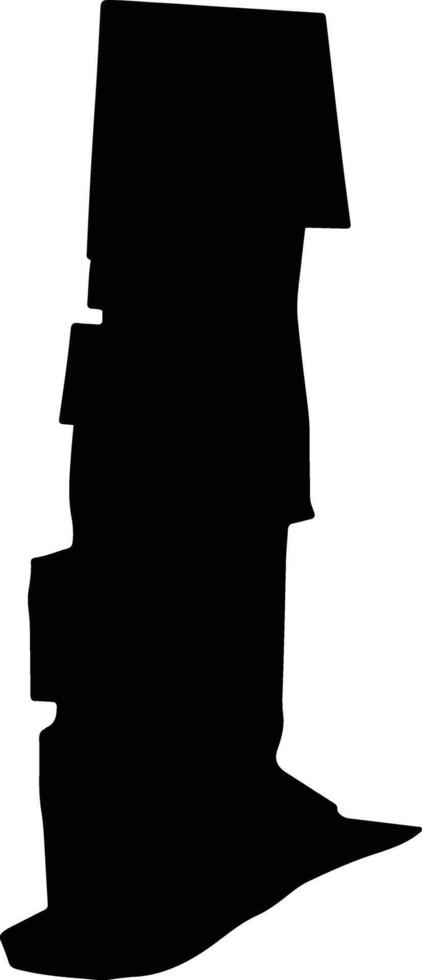 ROSETI Romania silhouette map vector