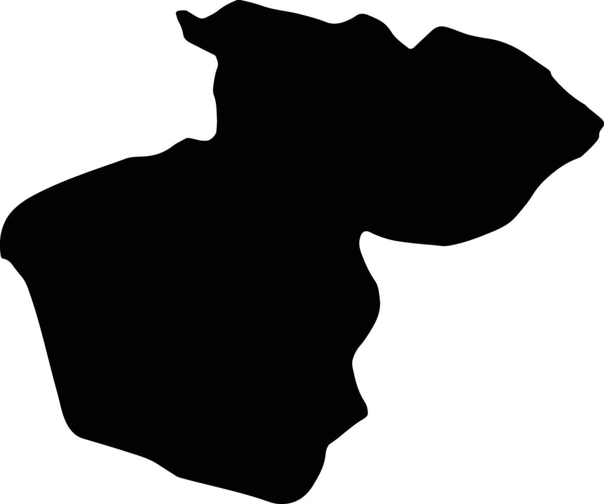 Roshtkhar Iran silhouette map vector