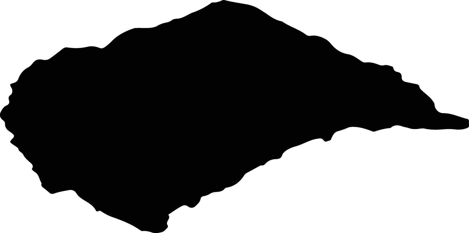 ROSIA Romania silhouette map vector