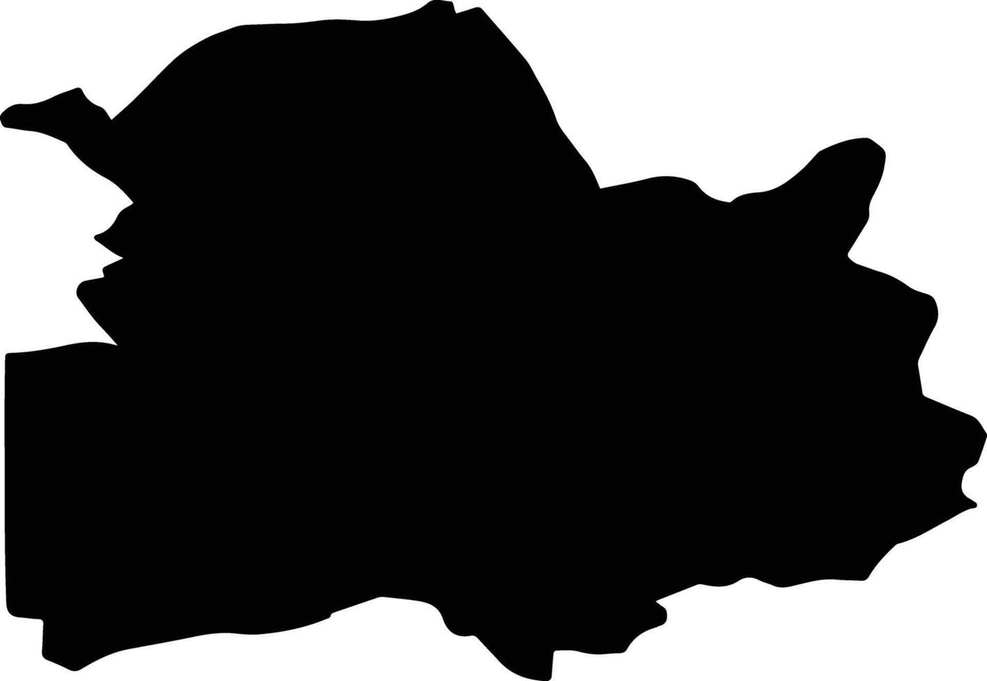 ROSIORI Romania silhouette map vector