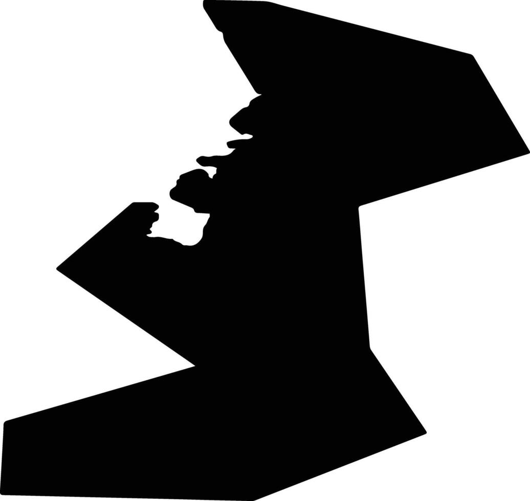 Roskilde Denmark silhouette map vector