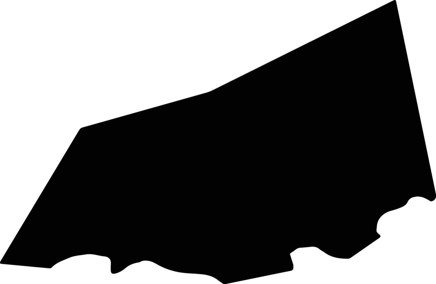 Rosso Mauritania silhouette map vector