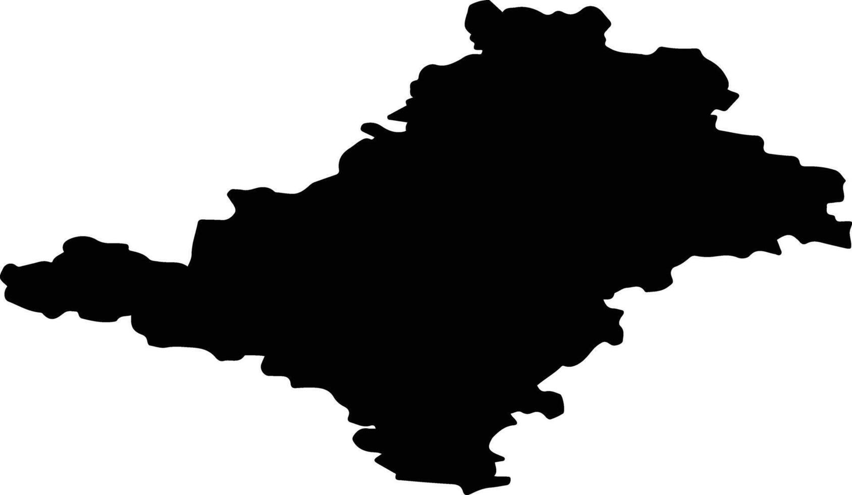 Rostovsky District Russia silhouette map vector