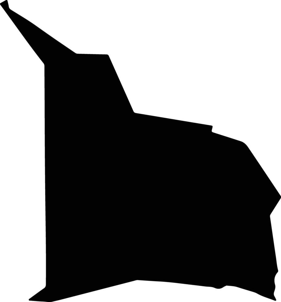 Rotonak Mondol Cambodia silhouette map vector