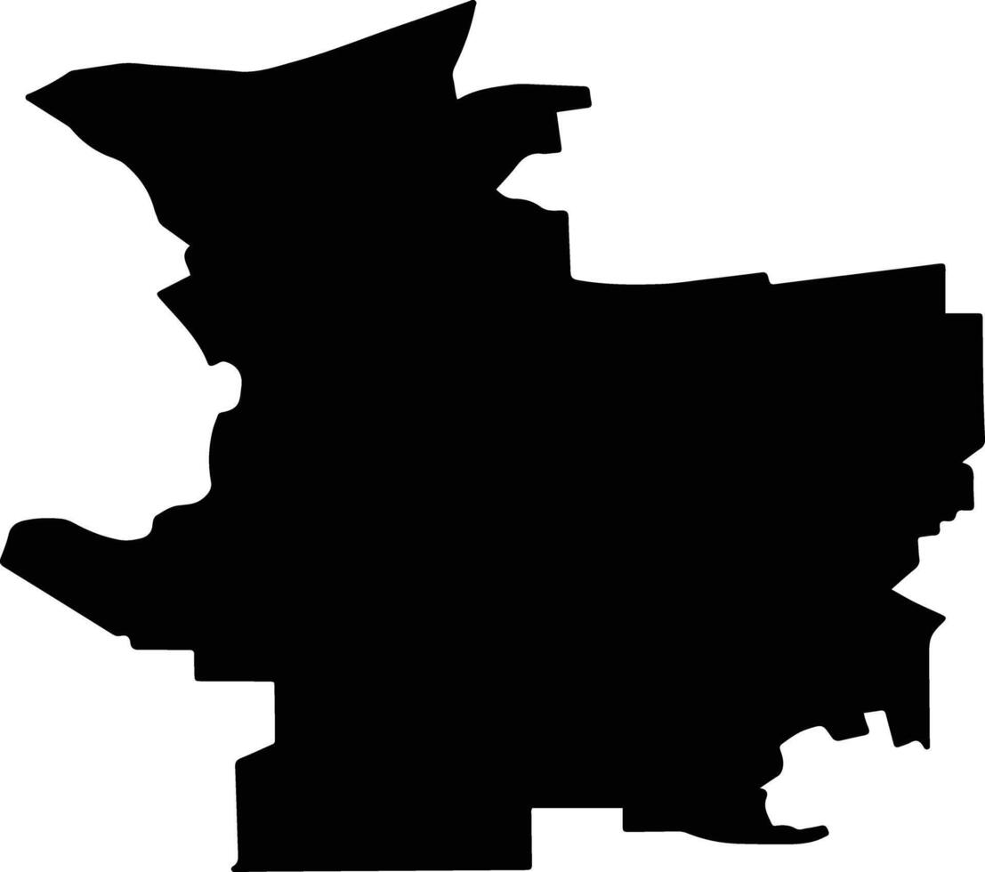 Rovensky District Russia silhouette map vector