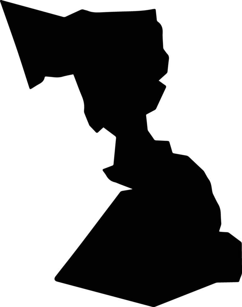 Rowlandsfield Jamaica silhouette map vector