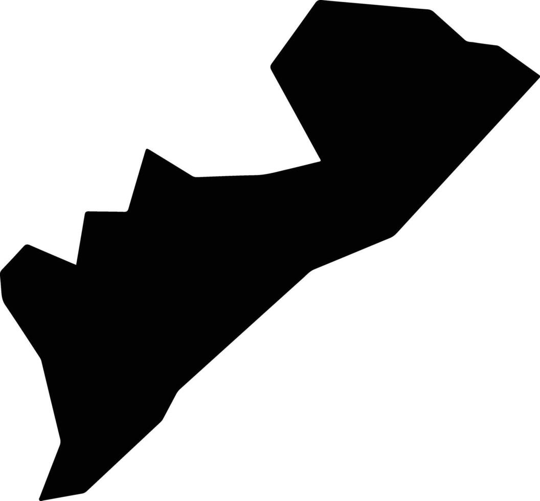 Roysambu Kenya silhouette map vector