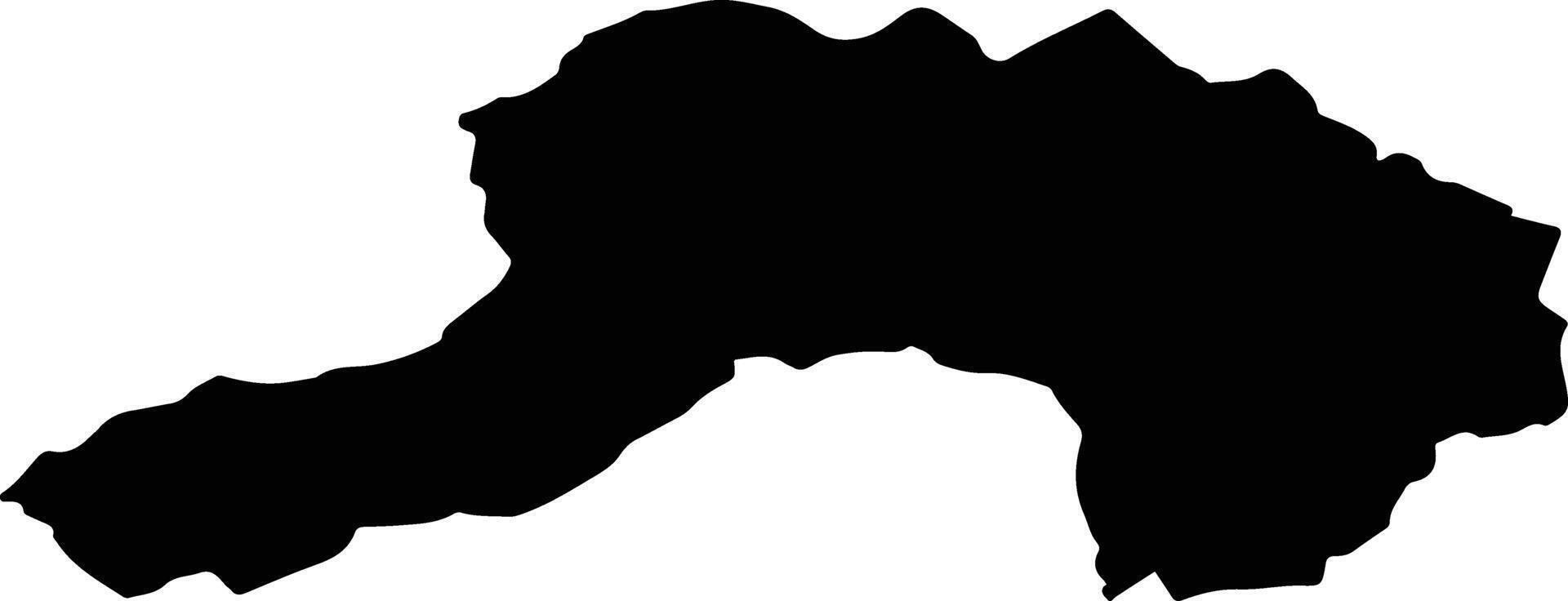 ROZAVLEA Romania silhouette map vector