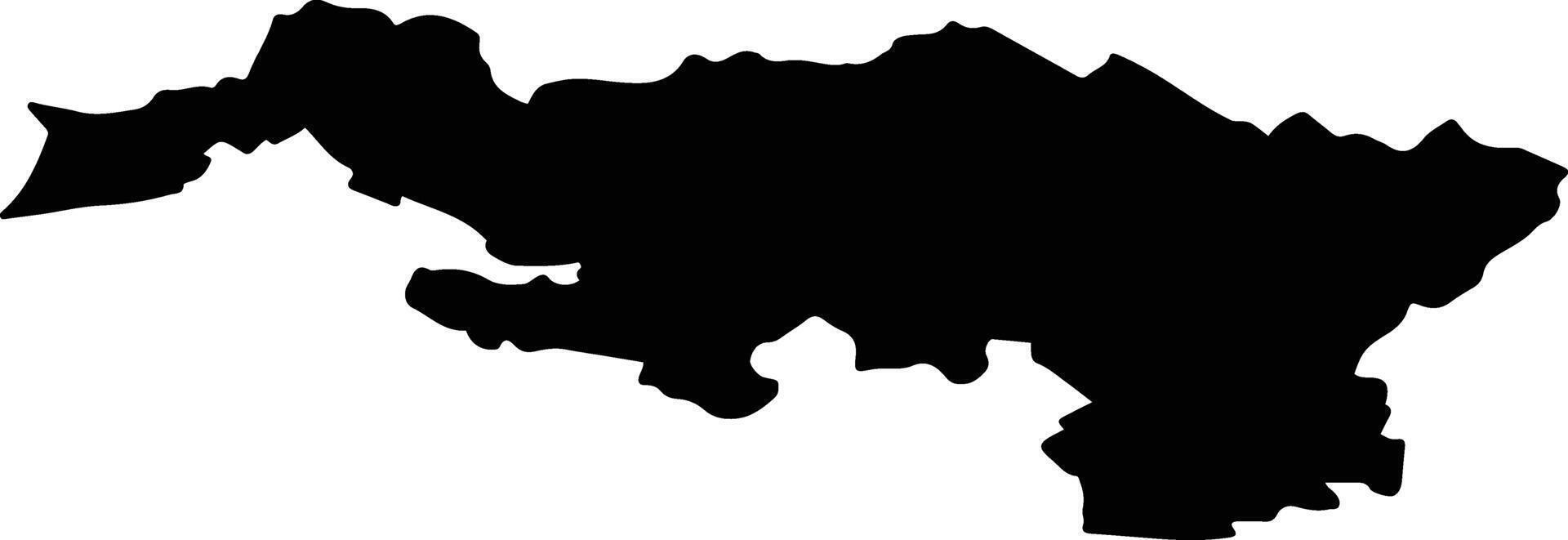 Rtishchevsky District Russia silhouette map vector