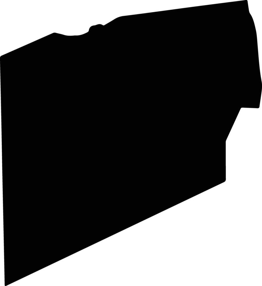 Ruacana Namibia silhouette map vector