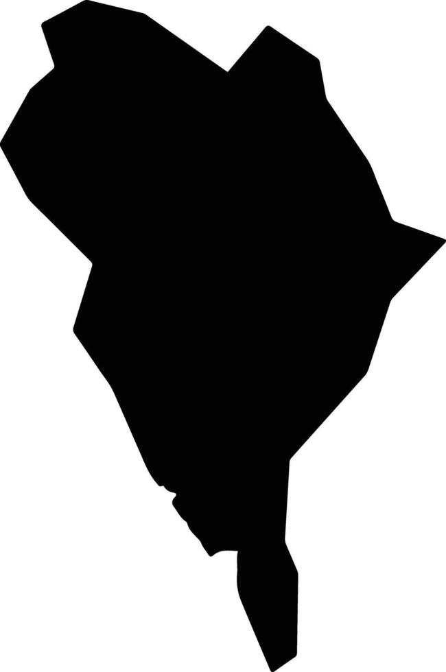 Rubanda Uganda silhouette map vector