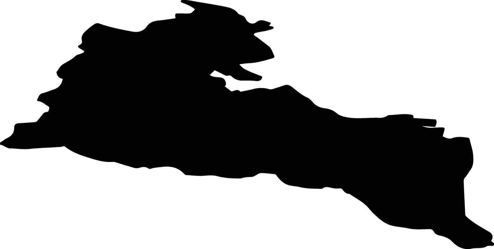 Rubas pag Latvia silhouette map vector