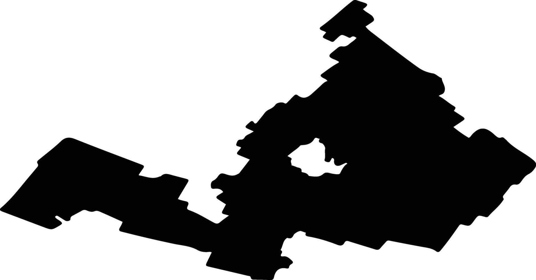 Rubtsovsky District Russia silhouette map vector
