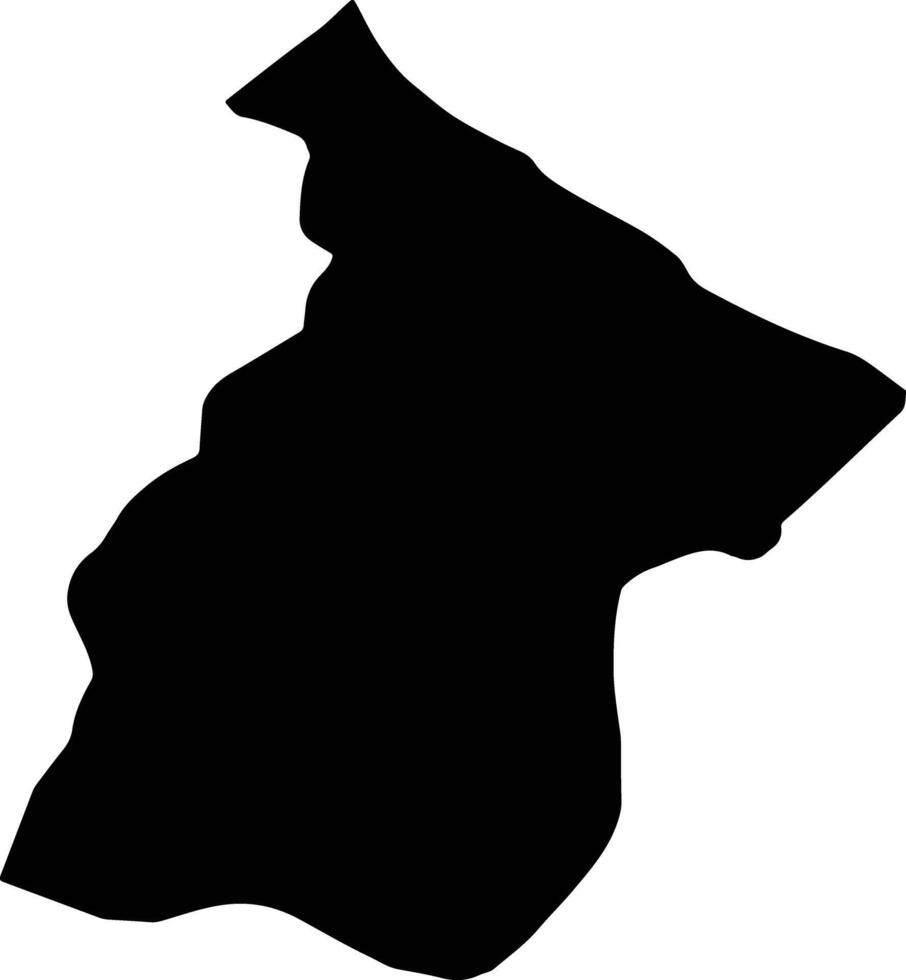 Rudsar Iran silhouette map vector