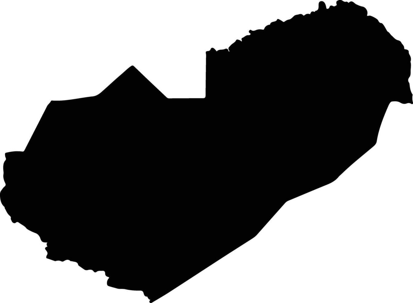 Rufunsa Zambia silhouette map vector