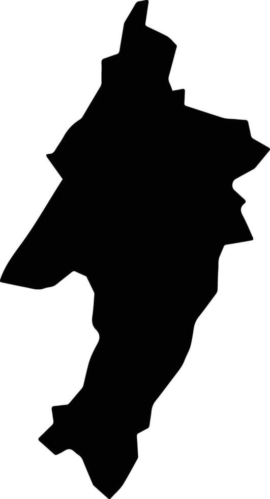 Rutovu Burundi silhouette map vector