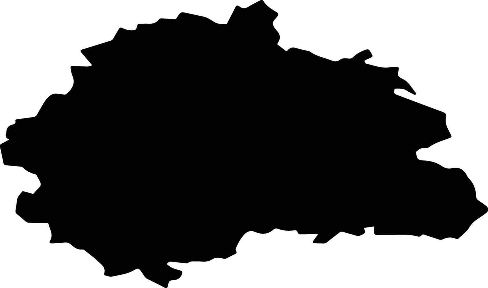 Ruzayevsky District Russia silhouette map vector