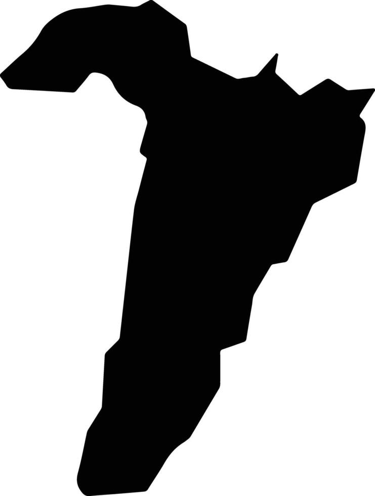 Ryansoro Burundi silhouette map vector