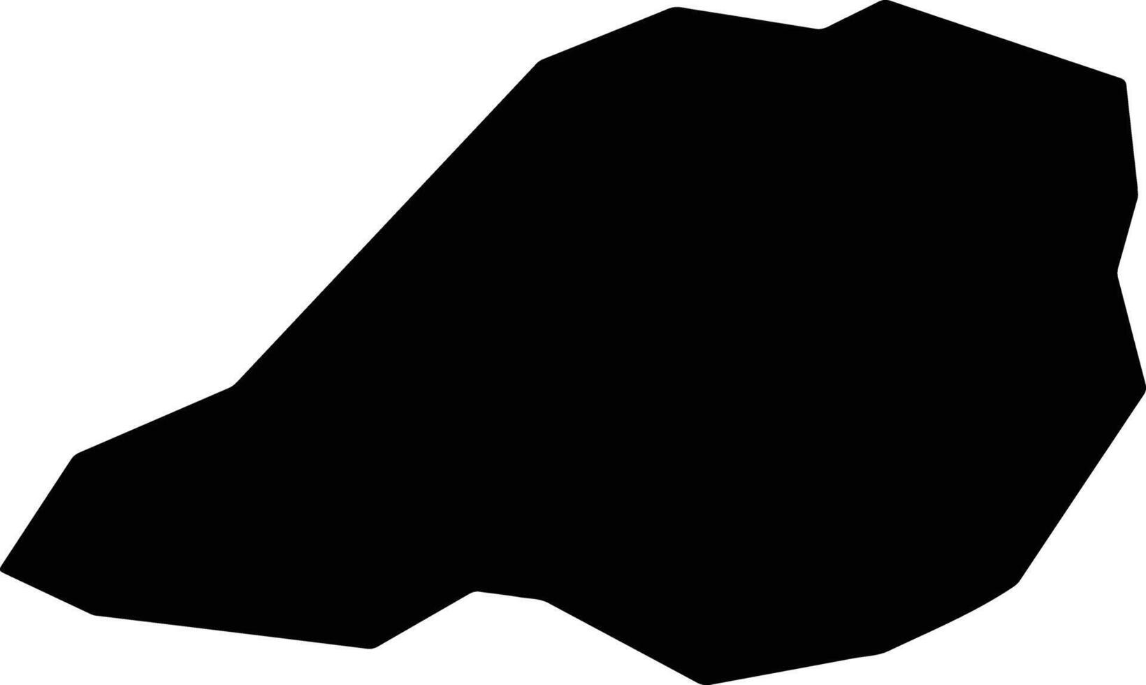 Rwampara Uganda silhouette map vector