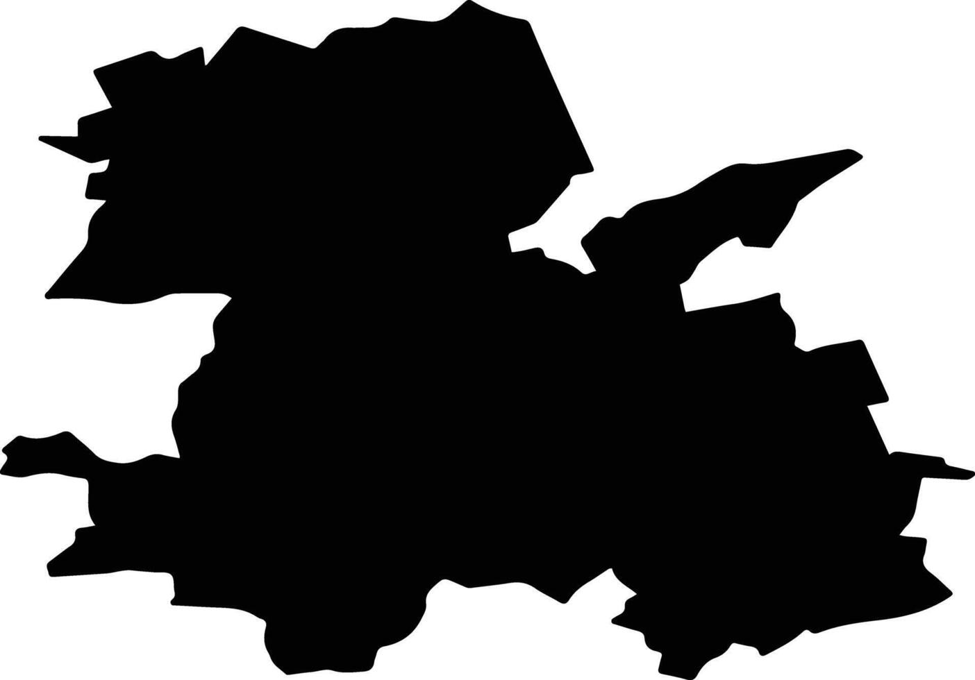 Rybnik Poland silhouette map vector