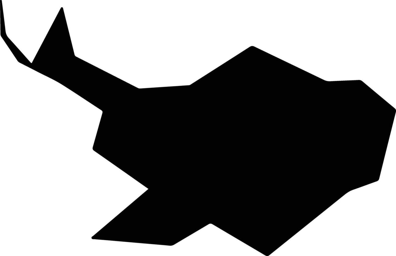 Ryugasaki Japan silhouette map vector