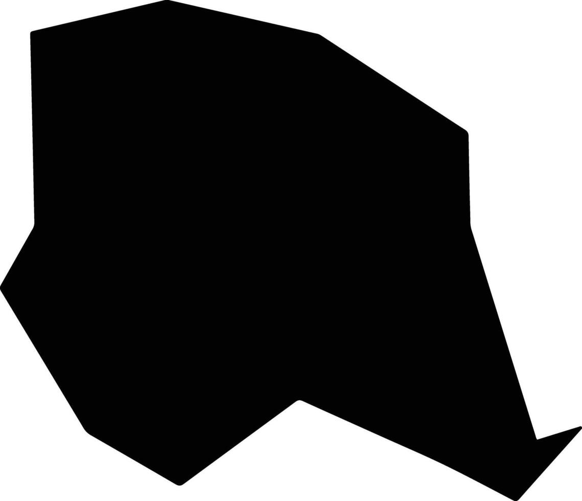 Ryuo Japan silhouette map vector