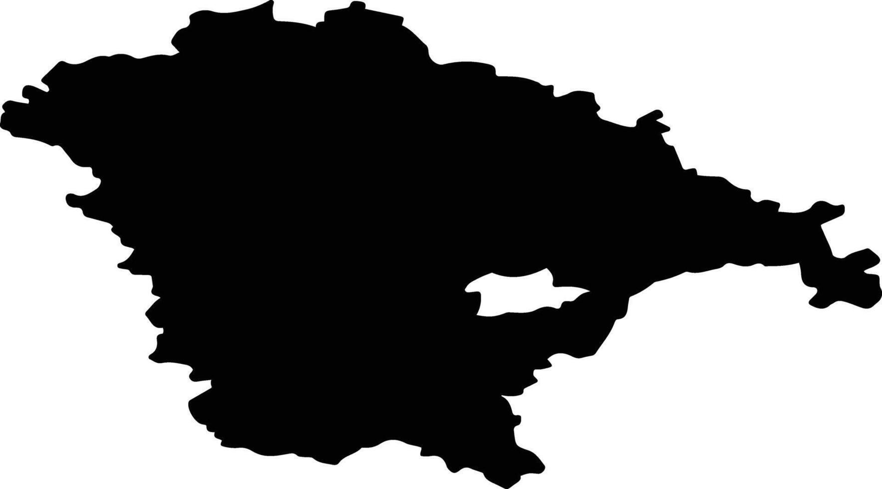 Rzhevsky District Russia silhouette map vector