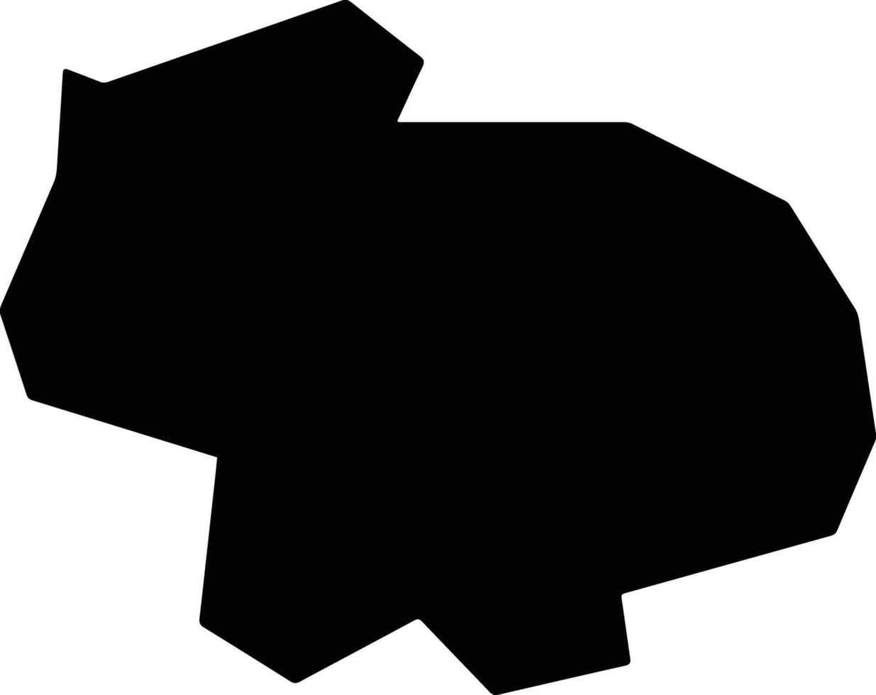 Saatly District Azerbaijan silhouette map vector