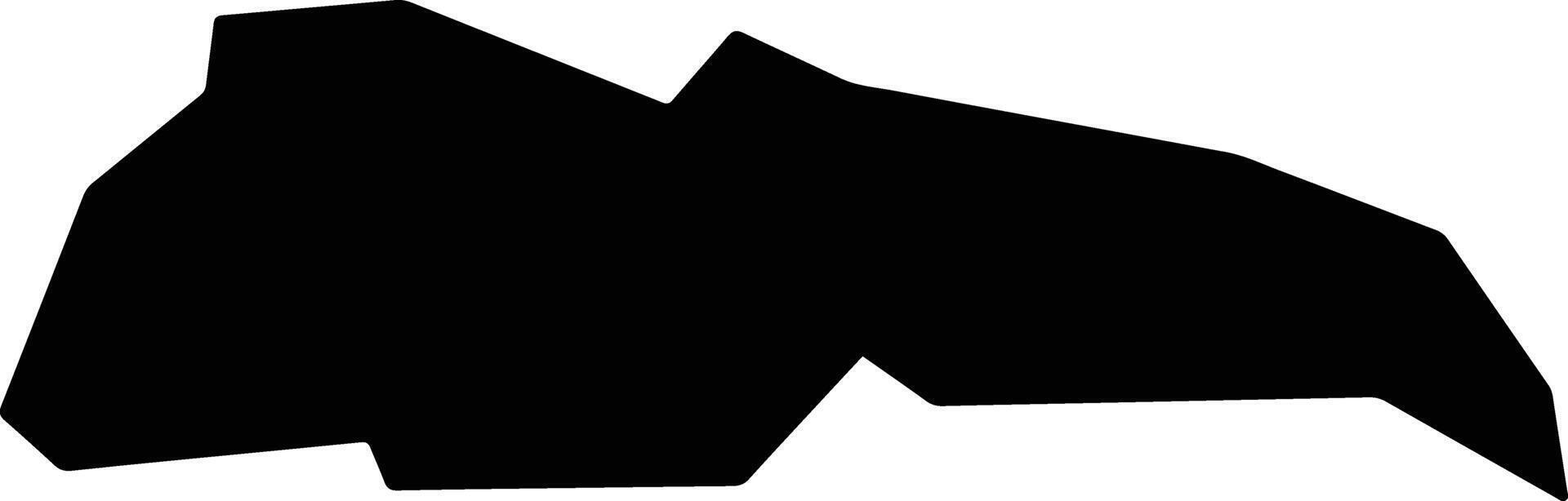 Sabae Japan silhouette map vector