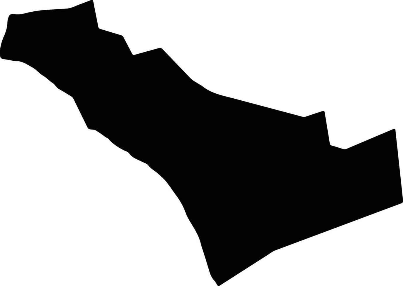 Sabak Bernam Malaysia silhouette map vector