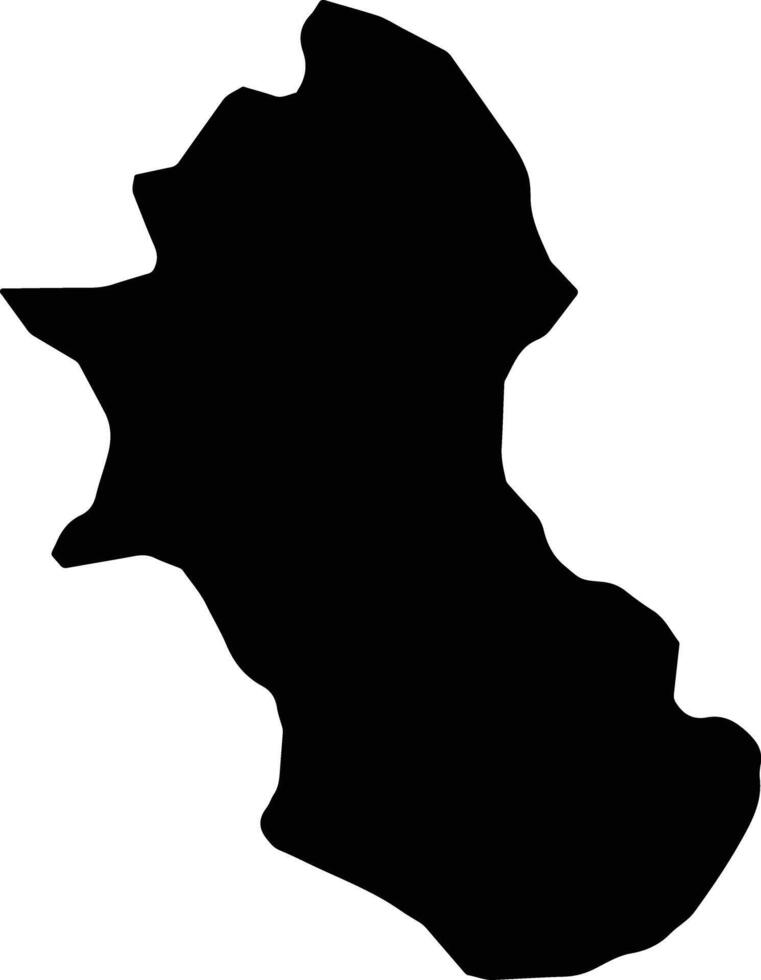 Sabana Larga Dominican Republic silhouette map vector