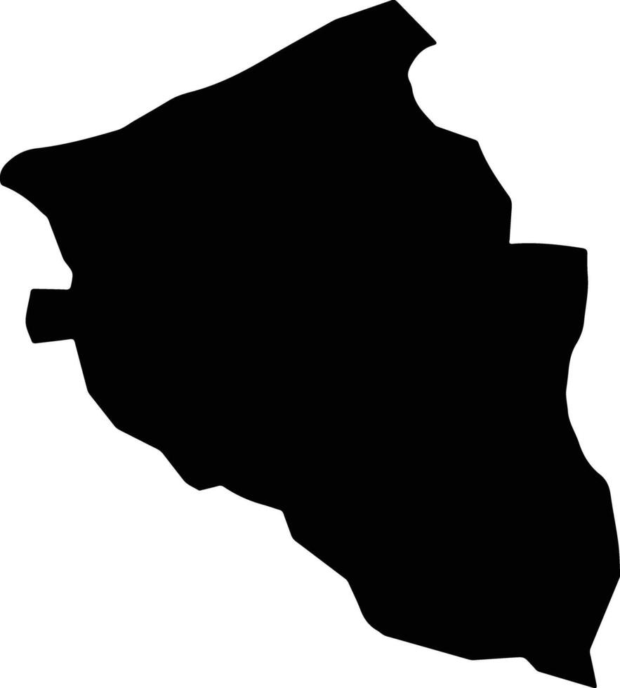 Sabaneta Colombia silhouette map vector