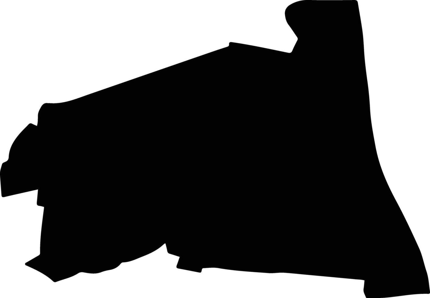 Sabanagrande Colombia silhouette map vector