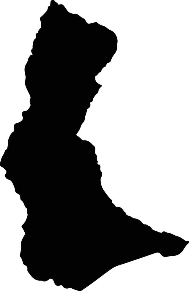 Sabanalarga Colombia silhouette map vector