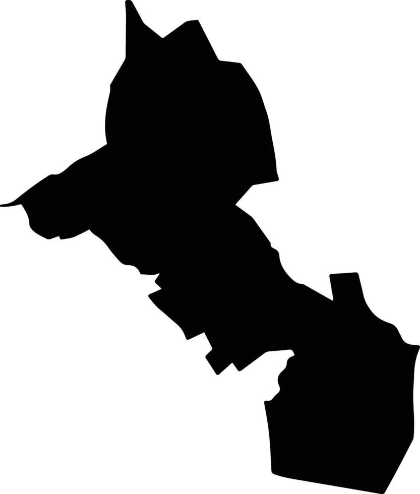 Sabanilla Mexico silhouette map vector