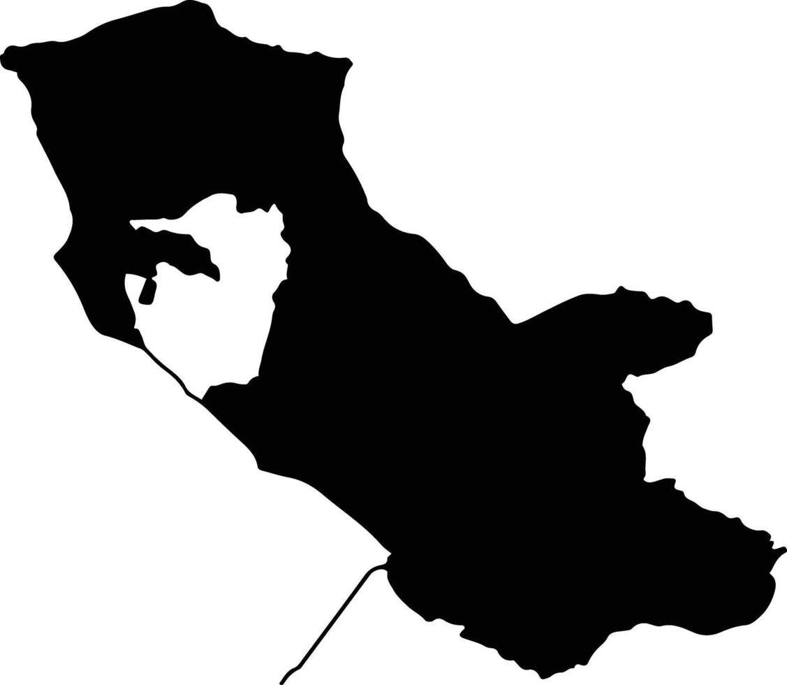 Sabaya Bolivia silhouette map vector