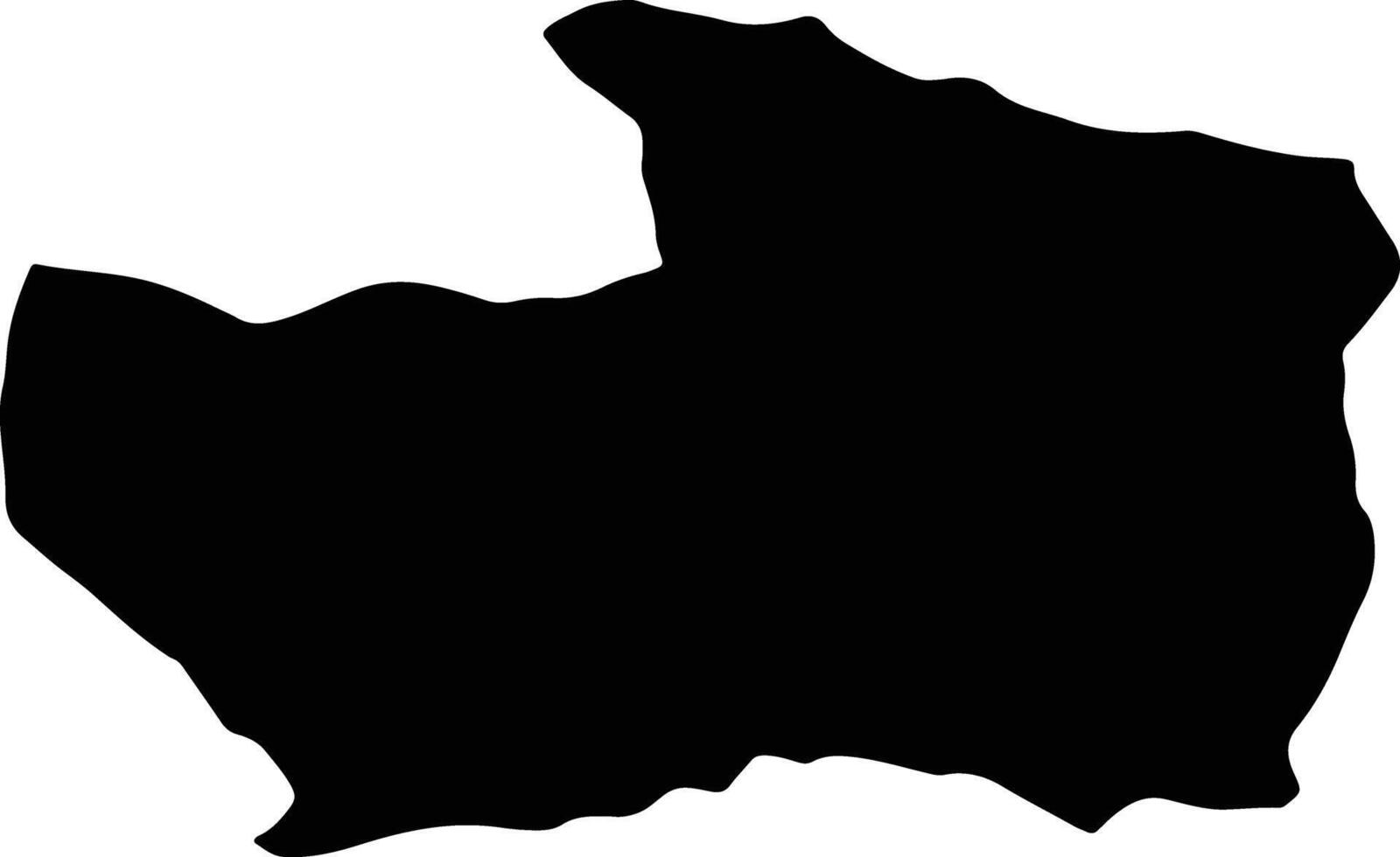 Sabzevar Iran silhouette map vector