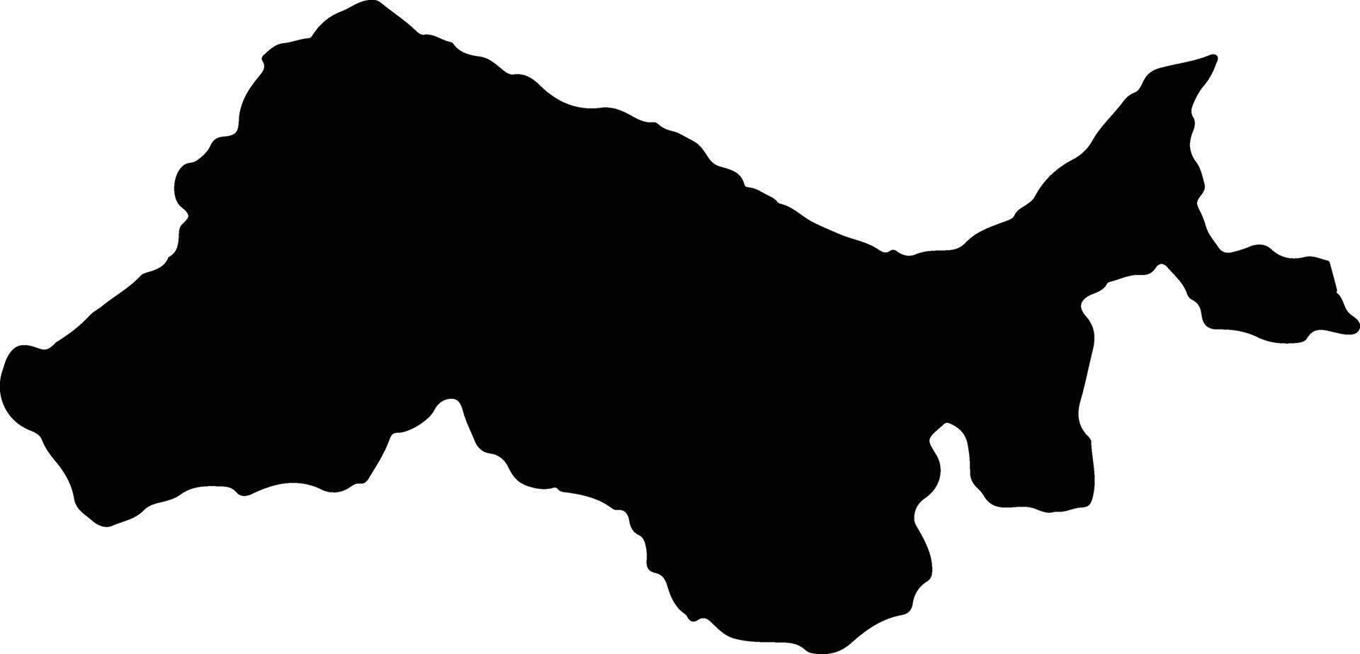 Sacama Colombia silhouette map vector