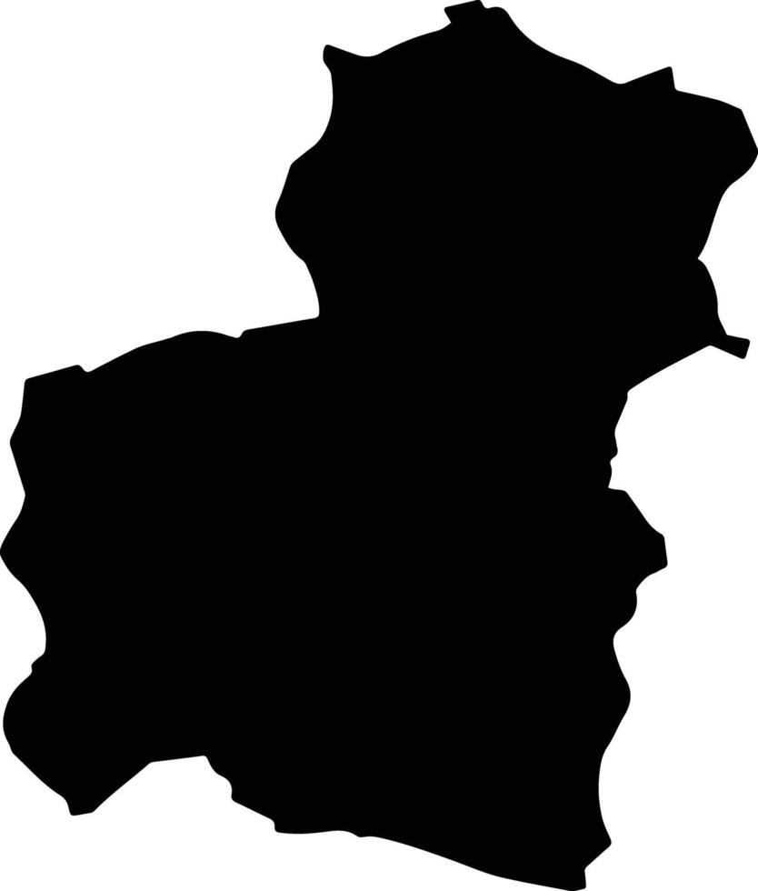 SACELU Romania silhouette map vector