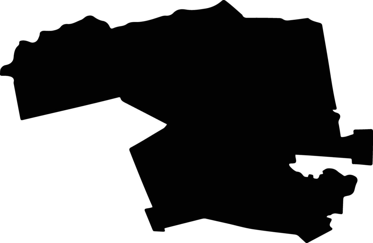 SACOSU TURCESC Romania silhouette map vector