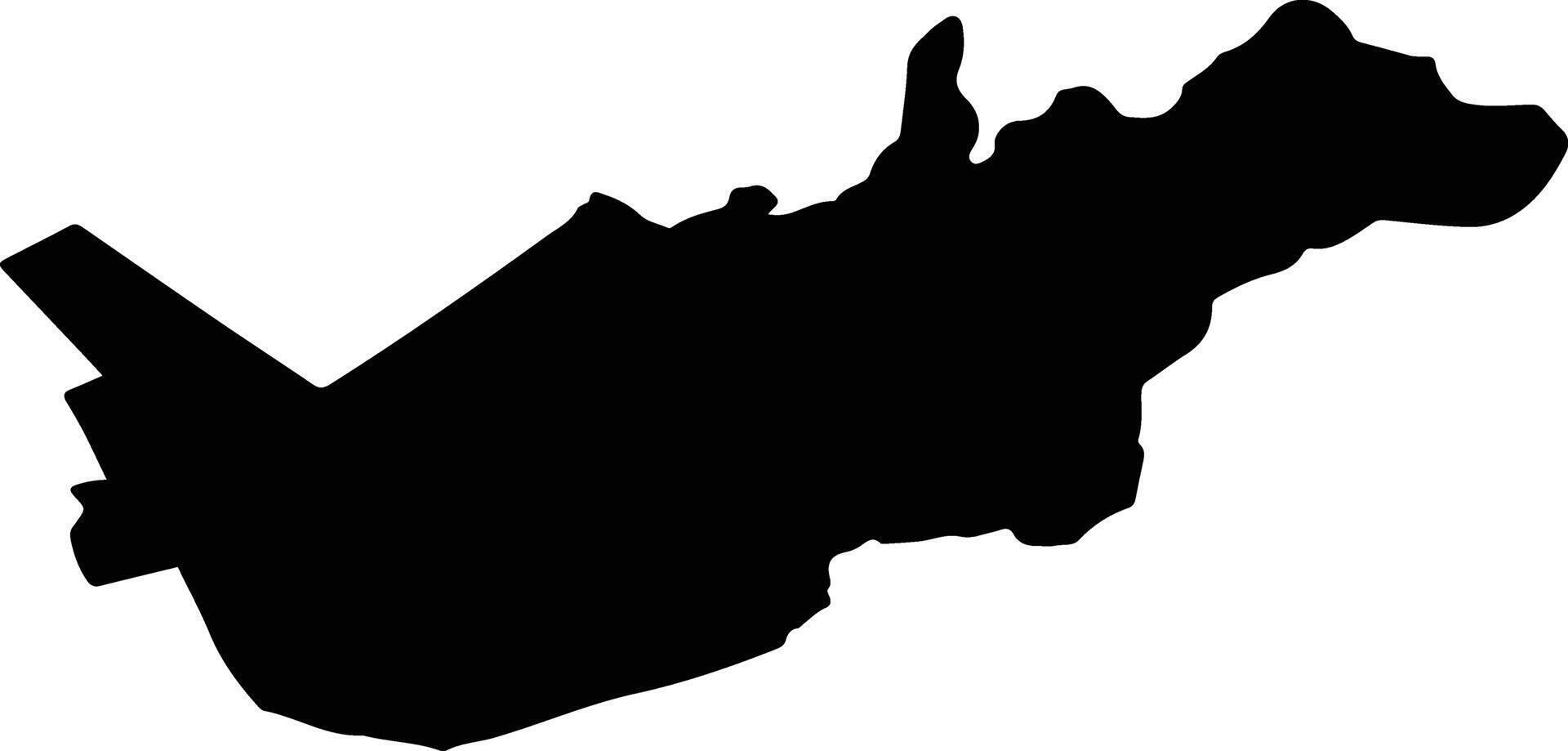 SACU Romania silhouette map vector