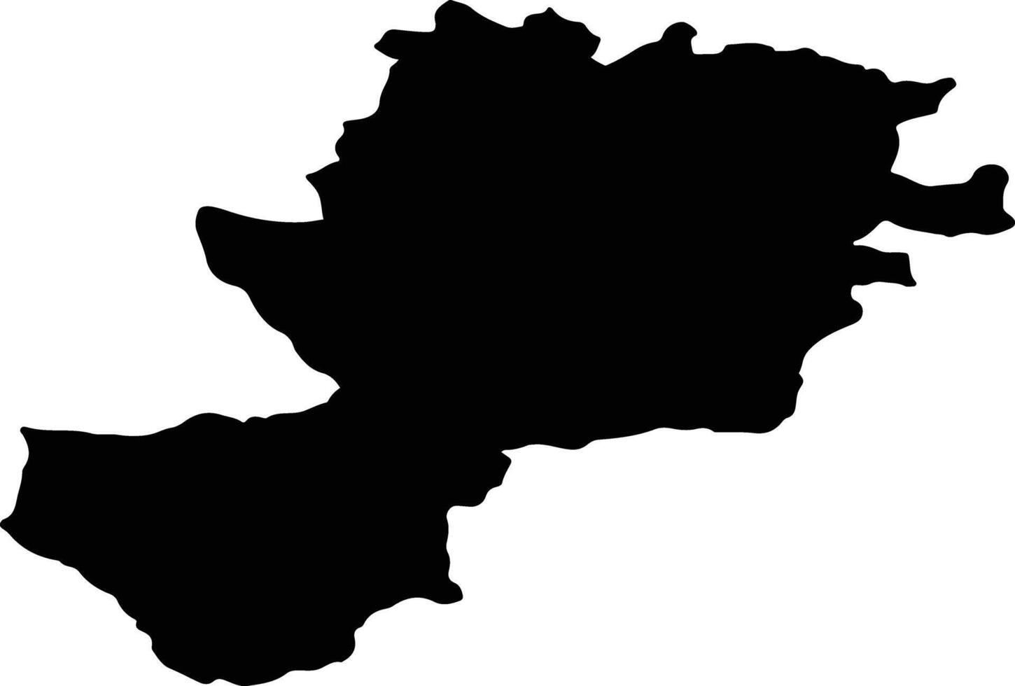 SACUIEU Romania silhouette map vector