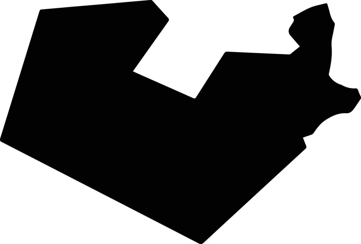 Sadat City Egypt silhouette map vector