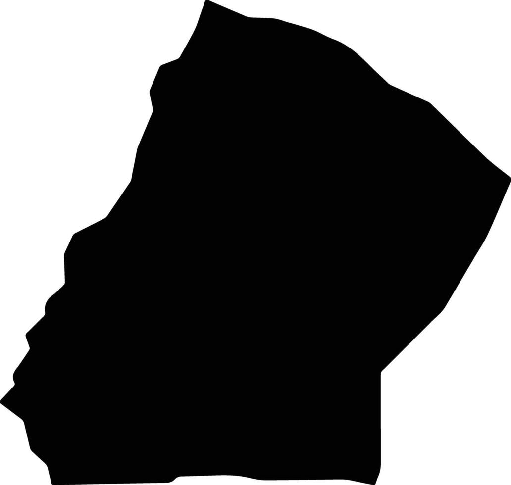Saint John Grenada silhouette map vector